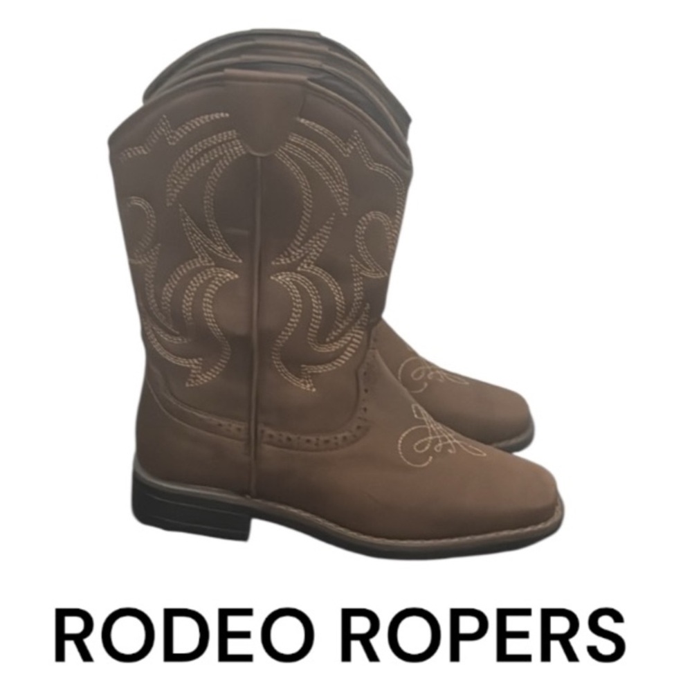 New authentic Rodeo Ropers kids western cowboy boots sz 4 Display